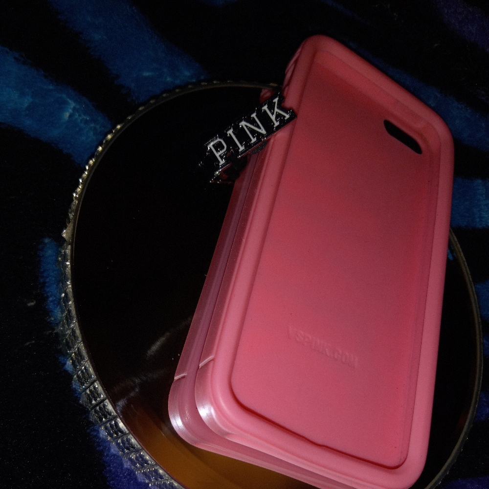 NWOT Silicone PINK Brand I Phone Phone Skin Pink and White - Picture 7 of 11